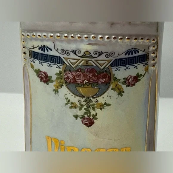 Lustreware 1950s Iridescent German Lusterware Porcelain Vinegar Decanter 2895 - Picture 5 of 14